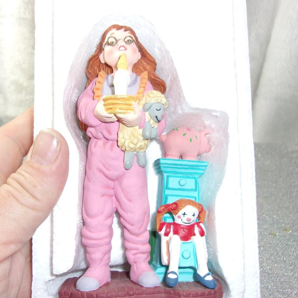 COPY - HXS-11 DEPT. 56 ALL THROUGH THE HOUSE FIGURINE TITILED "EMILY SPIES SANT…